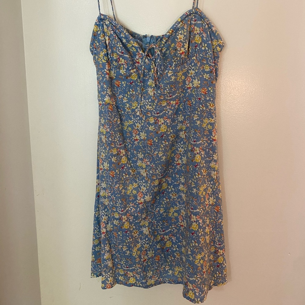 Summer floral mini dress